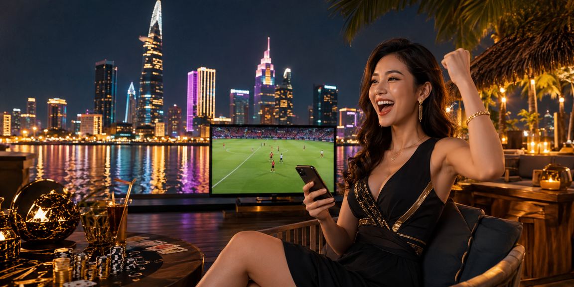 Trò chơi casino và slot phổ biến tại TP. Hồ Chí Minh với ánh đèn neon sôi động
